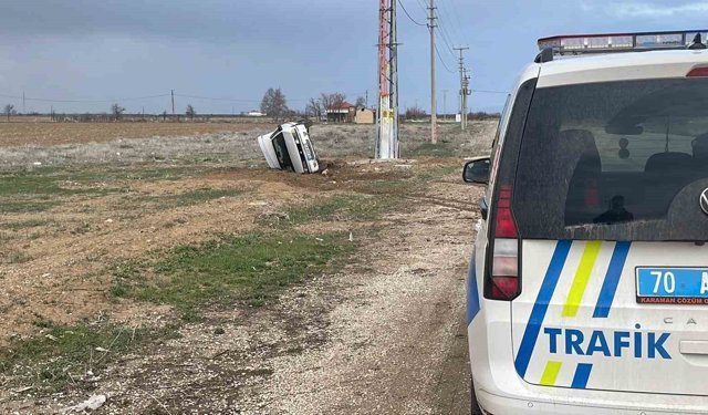 Araçtaki 5 kişi kazayı burnu bile kanamadan atlattı