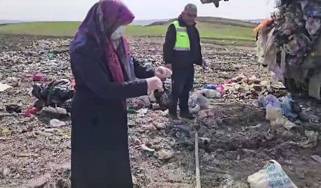 Lahana poşetinde sakladığı altınları çöpe atıldı