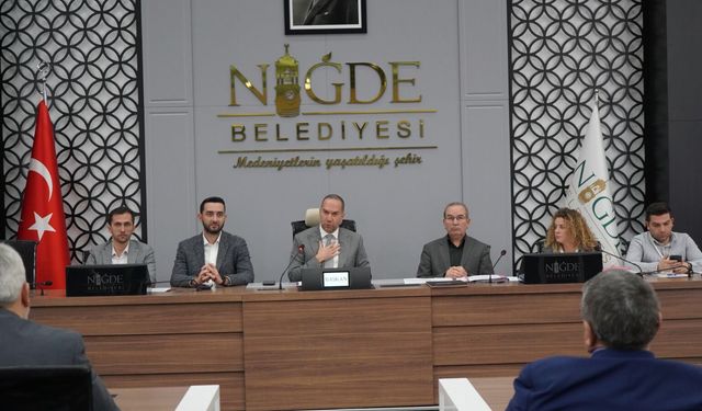 Niğde Belediye Meclisi’nde gündem maddeleri görüşüldü