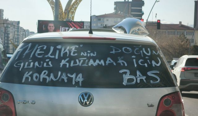 Doğum gününü kornayla kutladılar!