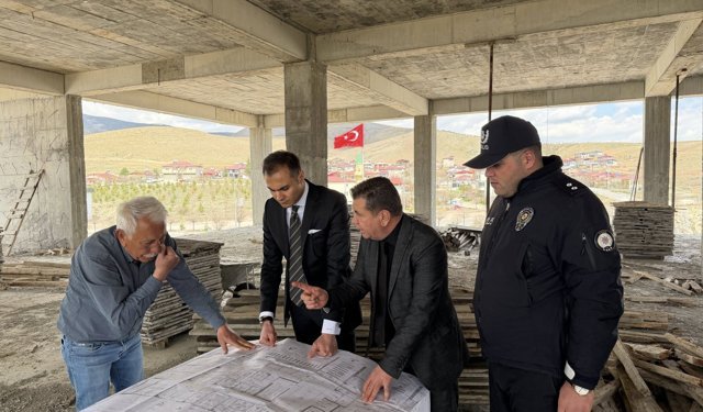 Çamardı’da ilçe devlet hastanesi inşaatı incelendi