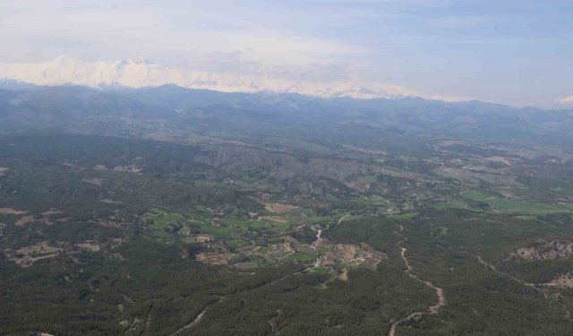 Adana'da bir yanda kar, bir yanda bahar