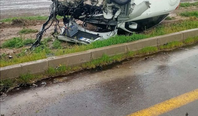 Bor’da otomobil takla attı: 1 yaralı