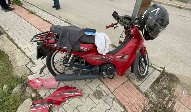 Motosiklet kazası: 1 yaralı