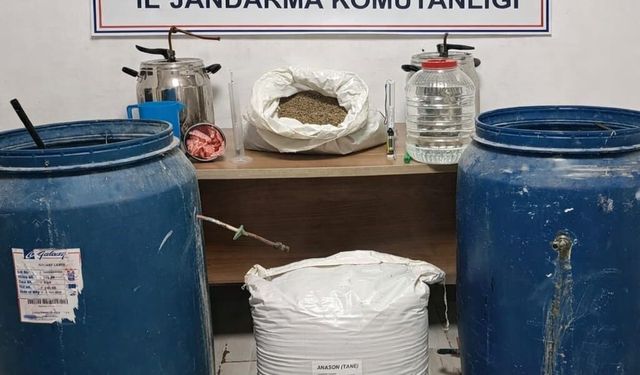Kaçak alkol üretimi yapan kişiye operasyon