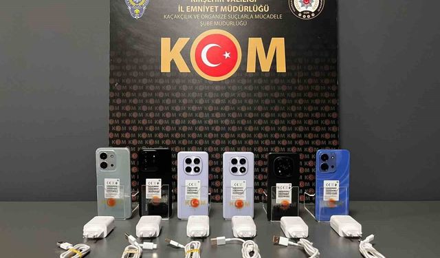 Kaçak cep telefonu operasyonu
