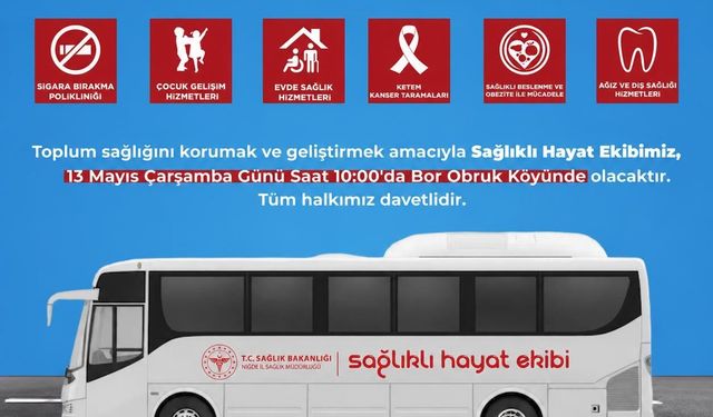 Sağlık Obruk köylülerinin ayağına gidiyor