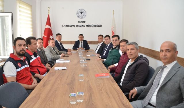Niğde'de üç yıllık bitkisel üretim planı masaya yatırıldı
