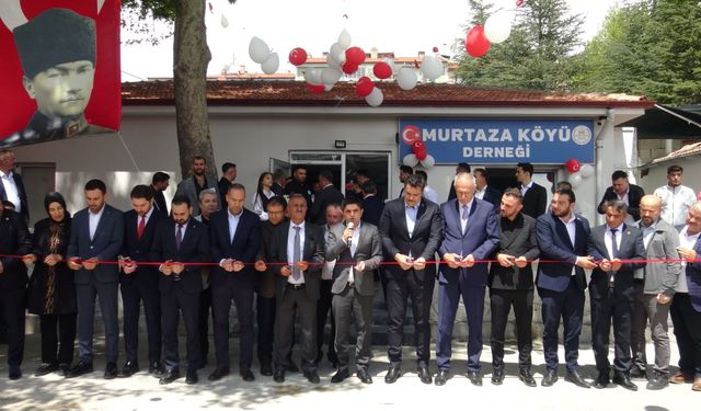 Murtaza Köyü Derneği’nin yeni hizmet binası dualarla açıldı