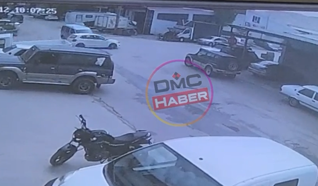 Ata Sanayi Sitesi’ndeki kaza kameralara yansıdı!