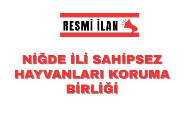 NİĞDE SAHİPSİZ HAYVANLARI KORUMA BİRLİĞİ YETİŞKİN KÖPEK KURU MAMASI ALACAK