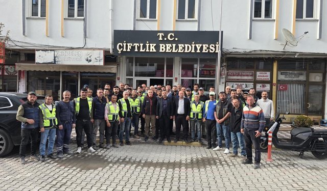 Çiftlik Belediyesi’nden işçilere 1 Mayıs’ta zam ve ikramiye müjdesi