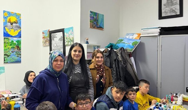 Niğde'de öğrenciler boyama etkinliğine katıldı