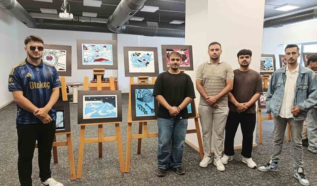 Öğrencilerin eserleri sanatseverlerle buluştu
