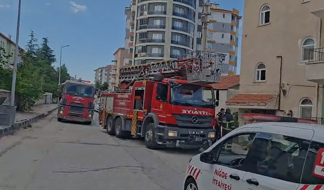 Niğde'de korkutan mutfak yangını