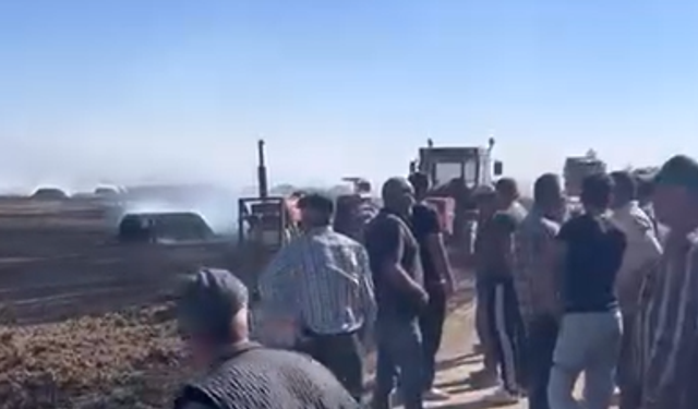 Niğde'de buğday tarlasında yangın