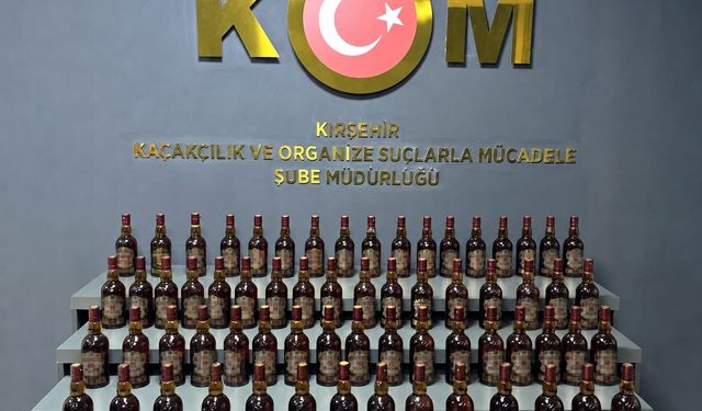 Kaçak içki ele geçirildi