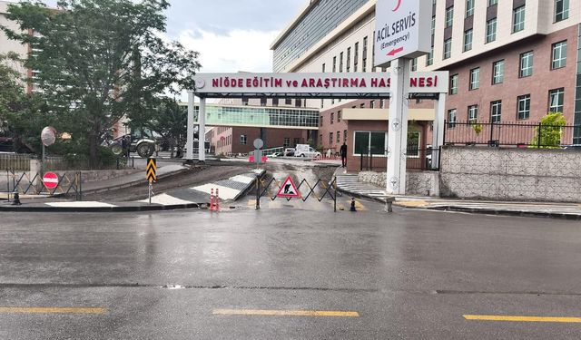 Niğde’de hastane acil girişlerinde geçici düzenleme