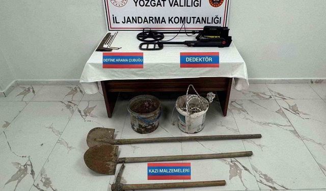 Kaçak kazı yapan 7 kişi yakalandı