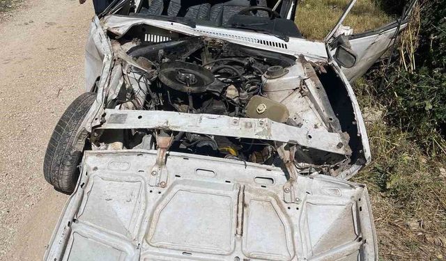 Otomobil uçuruma yuvarlandı: 1 ağır yaralı