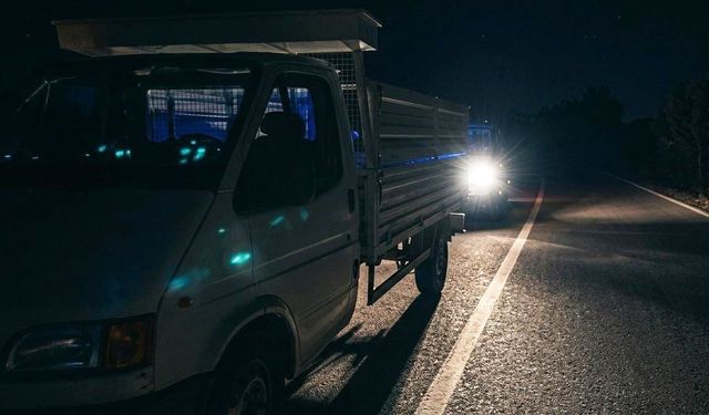 Çalınan kamyonet terk edilmiş halde bulundu