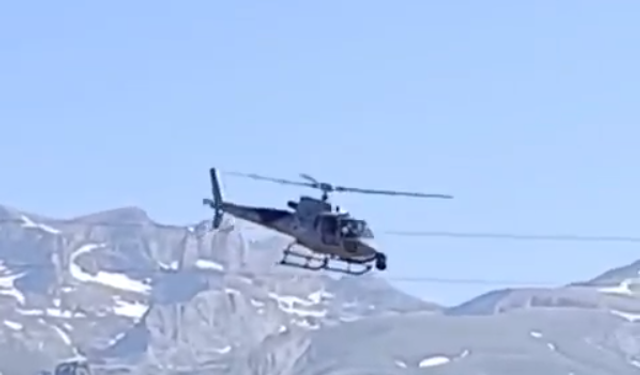 Yüksek gerilim hatları helikopterle denetleniyor