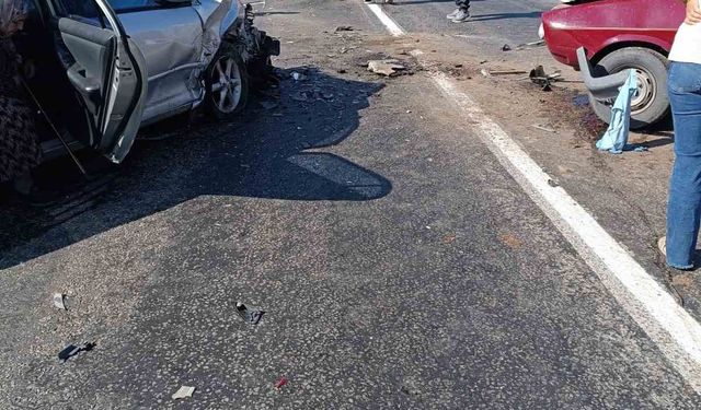 2 otomobil çarpıştı: 1 ölü, 6 yaralı