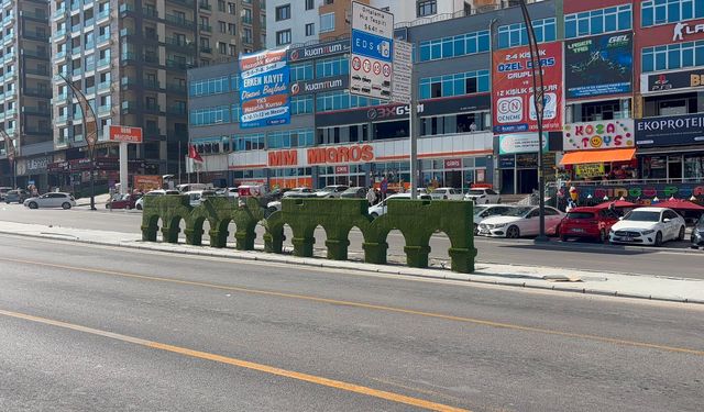 Niğde'de orta refüjler peyzaj çalışmalarıyla yenileniyor