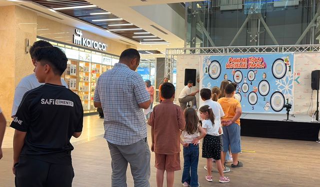 Tema Park AVM’de çocuklar hem yarıştı hem ödüllendirildi