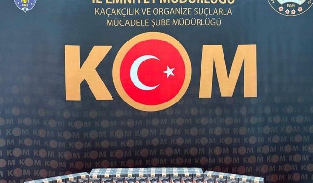 130 paket kaçak sigara elegeçirildi