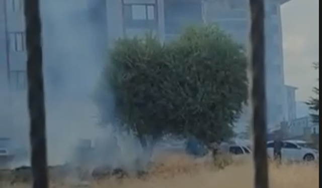 Niğde’de boş arazide ot yangını çıktı