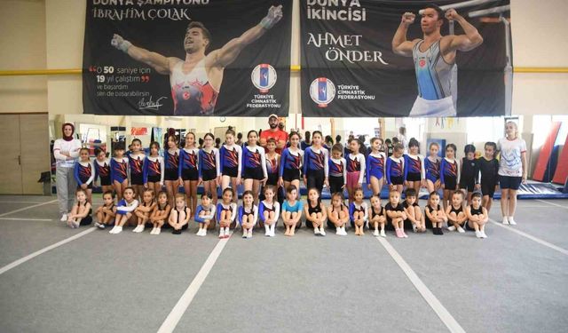 Minik cimnastikçiler geleceğe hazırlanıyor