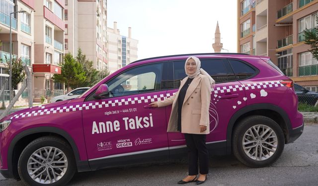 Niğde’de annelerin güvenli yol arkadaşı: Anne Taksi