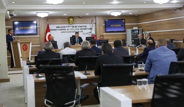 Meclisin eylül ayı toplantısına Vali Akmeşe de katıldı
