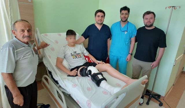 Niğde’de çocuk hastaya özel ön çapraz bağ ameliyatı