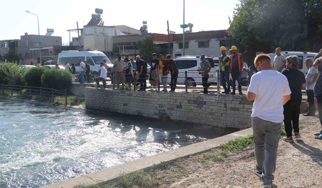 Sulama kanalında kaybolan kişi aranıyor