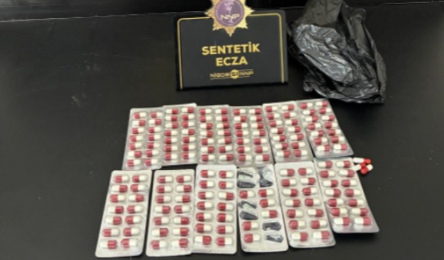 Niğde’de 317 sentetik ecza ele geçirildi
