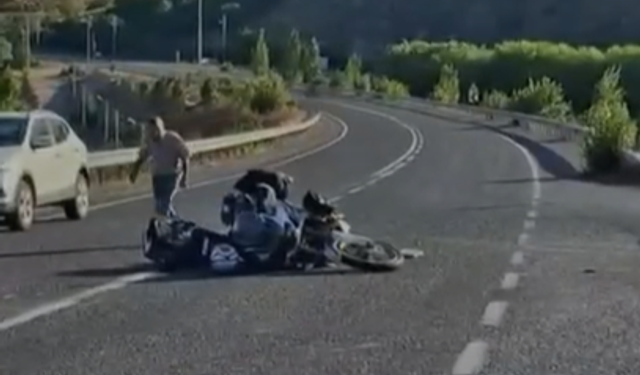 Çamardı'da motosiklet ile otomobil çarpıştı