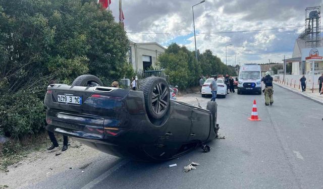 Fabrikadan çıkan kamyon nedeniyle kaza yaptı