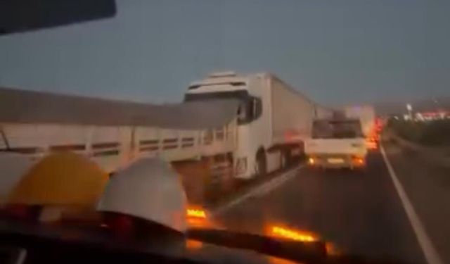 Ulukışla'da 5 tır zincirleme kazaya karıştı