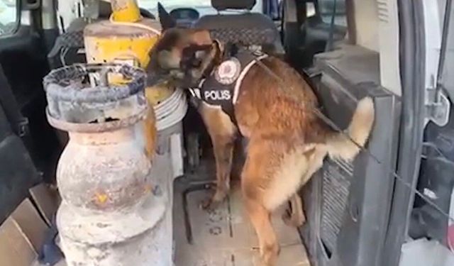 İş makinesi içerisinde uy*şturucu ele geçirildi: 1 tutuklama
