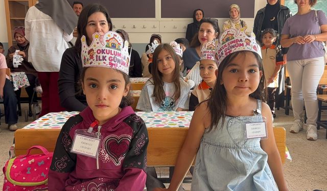 Uyum haftası başladı okul sıraları şenlendi