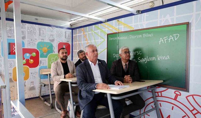 Deprem tırı ile 6,4'lük tatbikat