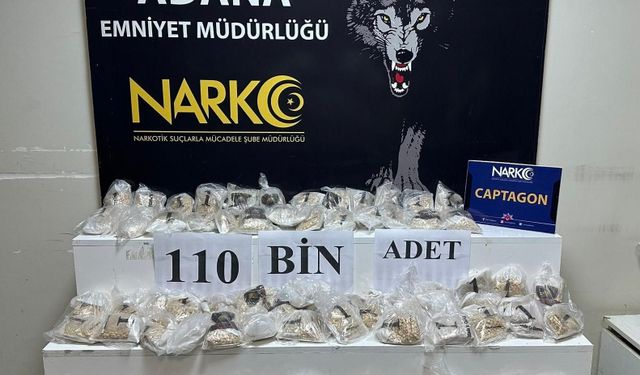 Otomobilden 110 bin uy*uşturucu hap çıktı