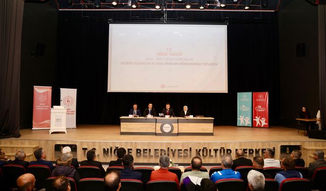 Niğde’de okulların sportif faaliyetleri değerlendirildi
