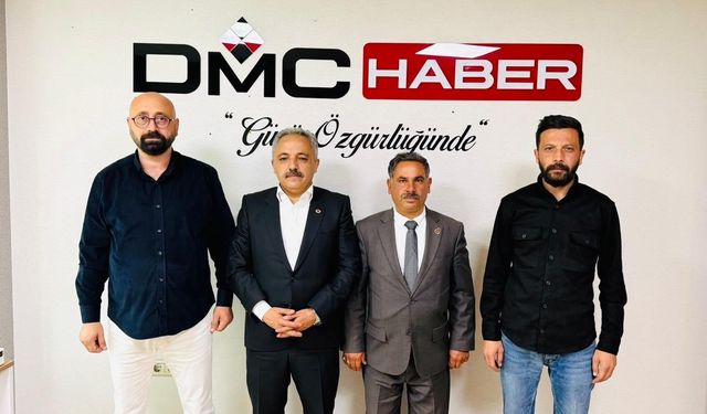 Başkan Yamaner ve Muhtar Tav’dan DMC Haber’e ziyaret
