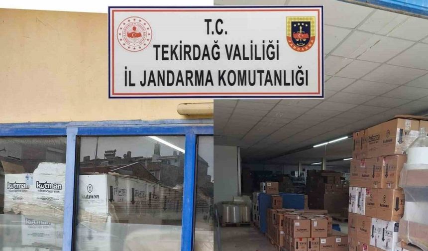 Tekirdağ’da Binlerce Şişe Kaçak İçki Yakalandı