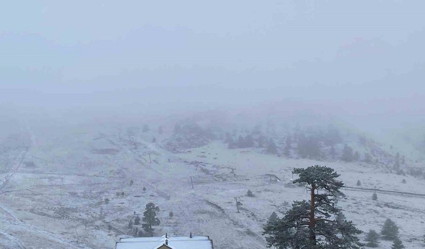 Bolu'ya Kar Yağdı, Kartalkaya beyaz örtüyle kaplandı