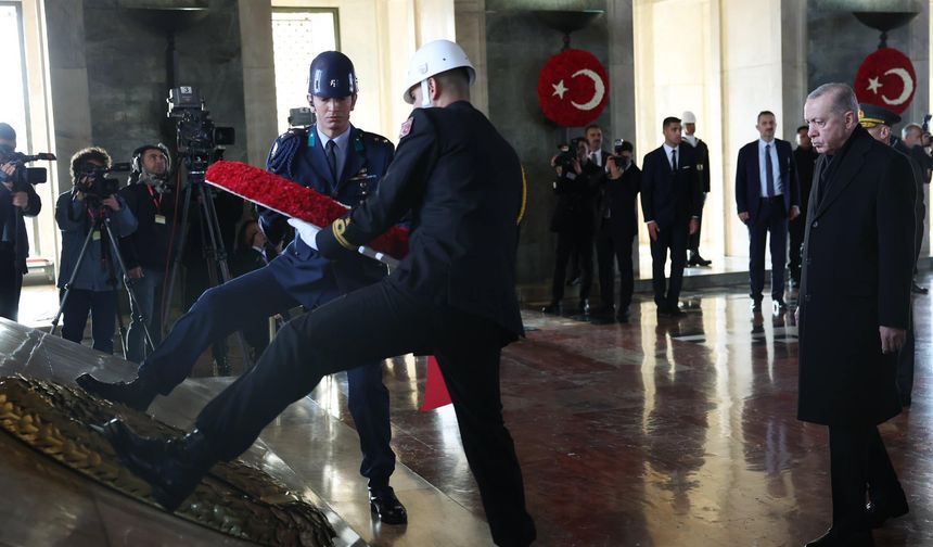 Cumhurbaşkanı Erdoğan ve devlet erkanı, Anıtkabir’de