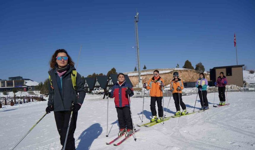 Erzincan’da "dağ kayağı" sporcularının yeni heyecanı